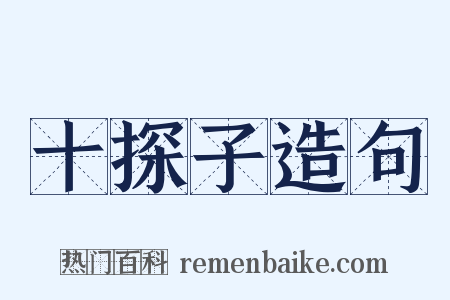 十探子造句是什么意思的图片